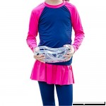 Children's Swimwear Girls Long Sleeve Sun Protection Swimsuits Diving Suit for Girls M L XL XXL Blue B07FKHH4S8